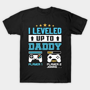 I Leveled Up To 2024 Soon To Be Dad 2024 T-Shirt